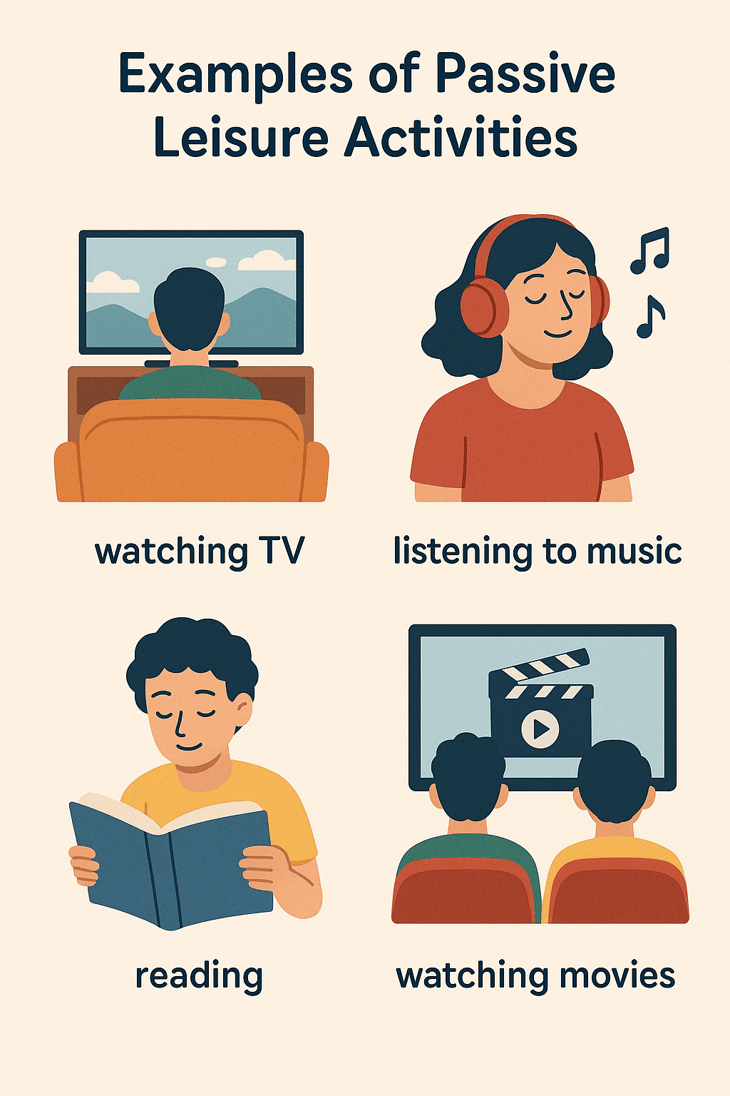 Examples of Passive Leisure Activities